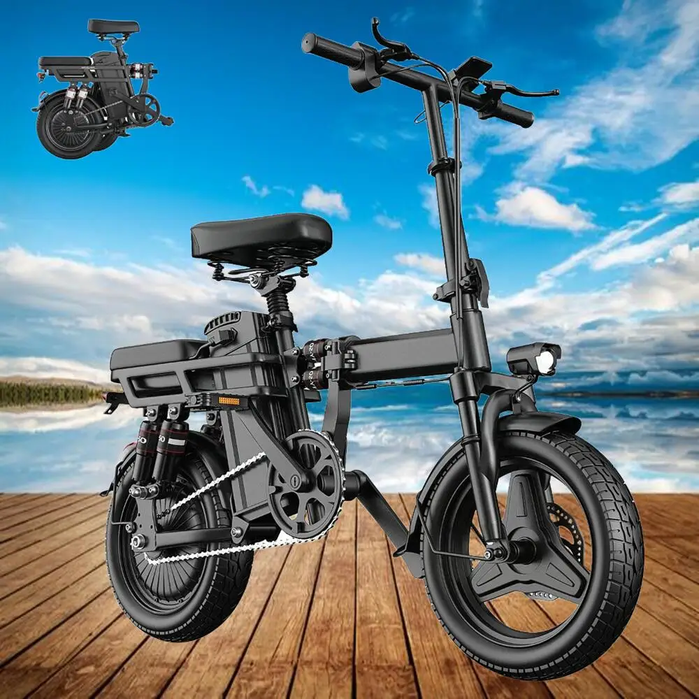 

Mini Foldable Electric Bike For Adults, 48V 20AH/15AH/10Ah Battery, Ebikes For Men, 500W Motor, 14'' Folding Electric Bicycles