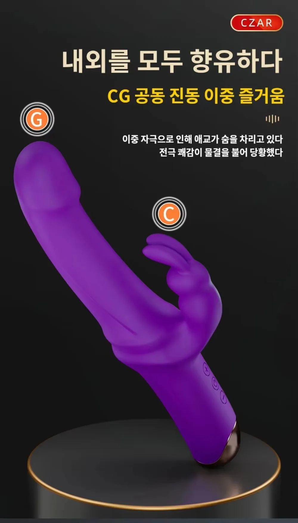 หญิงDildo Vibrator G-Spot Clitoral Stimulator Sex Toyหญิงผู้ใหญ่Clitoralของเล่นBXA