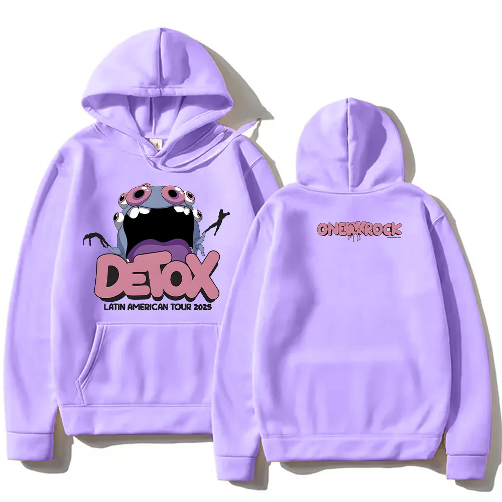 Detox Monster Tour Hoodie Japanese Rock Band One Ok Rock 2025 Fashion Women Men Clothing Harajuku Graphic Pullovers Streetwear