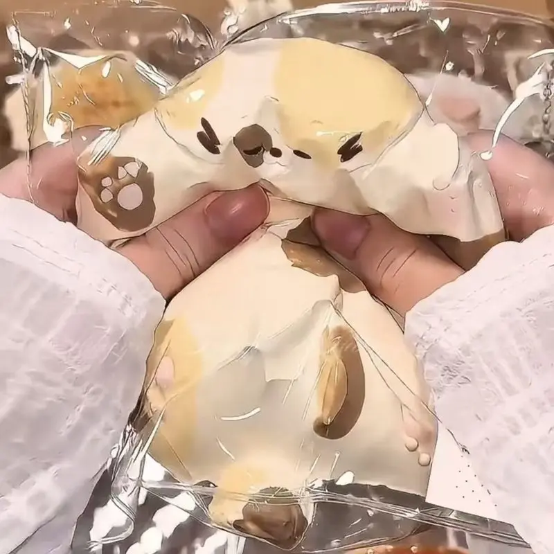 Cute Chubby Three-Colored Cat Squeeze Toys Soft Silicone Creamy Texture Slow Rebound Decompression Creative Toy Holiday Gift