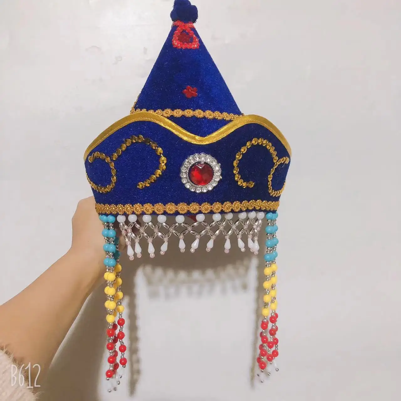 Mongolian Hats Children Women Men Special Red Blue Headwear Clothing Accessories Dance Performance Caps Lovely Costumes Hat