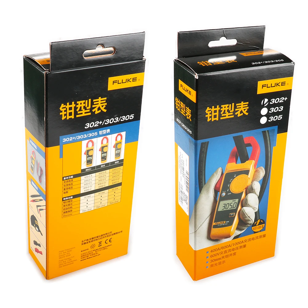 فلوك 302+ المشبك متر التيار المتناوب 400A مقياس رقمي متعدد #4