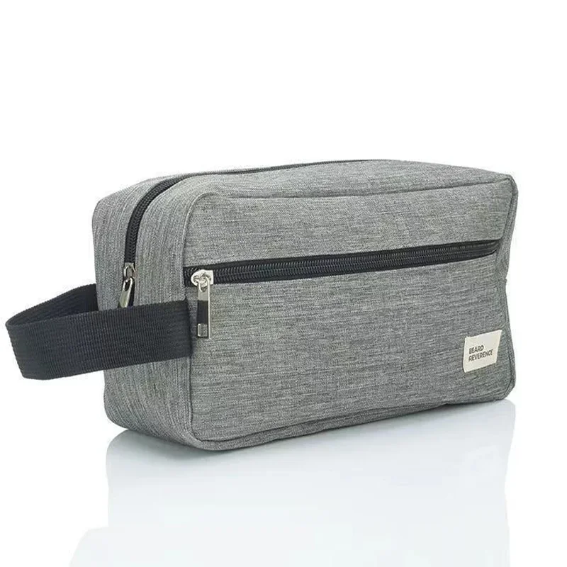 Bolsa de lavado impermeable de tela Oxford para hombres y mujeres, bolsa portátil de viaje, bolsa de maquillaje multifuncional