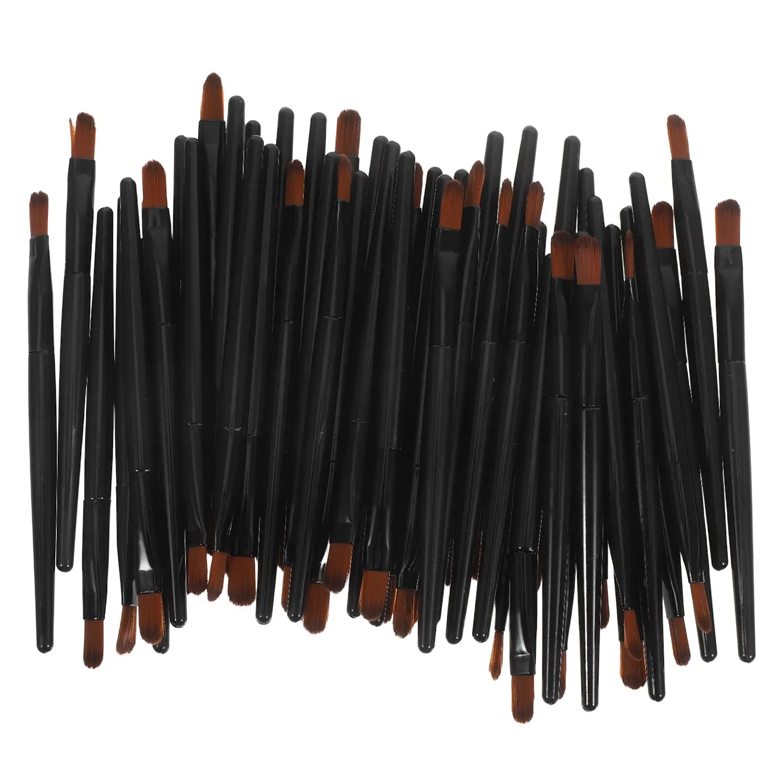 

100 шт., кисть для консилера, аппликатор для блеска для губ, инструмент для макияжа, портативная черная помада