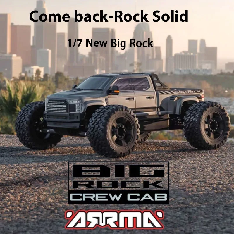 Arrma 1/7 Big Rock 6s Rtr New Giant Stone Rc Remote Control Electric Climbing Off Road Vehicle Adult And Children's Toy