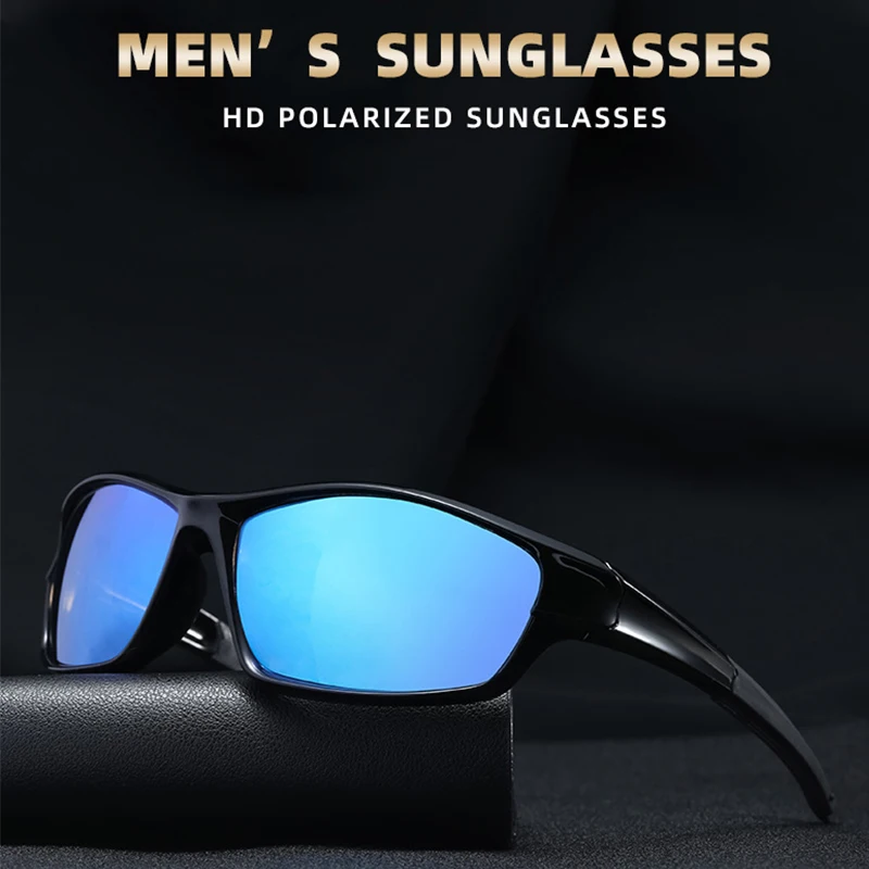 Unisex Anti-reflective Motion Sunglass Men Outdoor Sports Cycling Fishing Driver Sun Glasses Night Vision Polarized Sunglasses