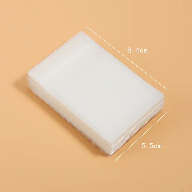 100 Stück transparente, mattierte Plastiktüten, Geschenktüten, selbstklebende Beutel, Kekse, Süßigkeiten, Schmuckverpackung, geeignet für Hochzeit, Party – Detail 8