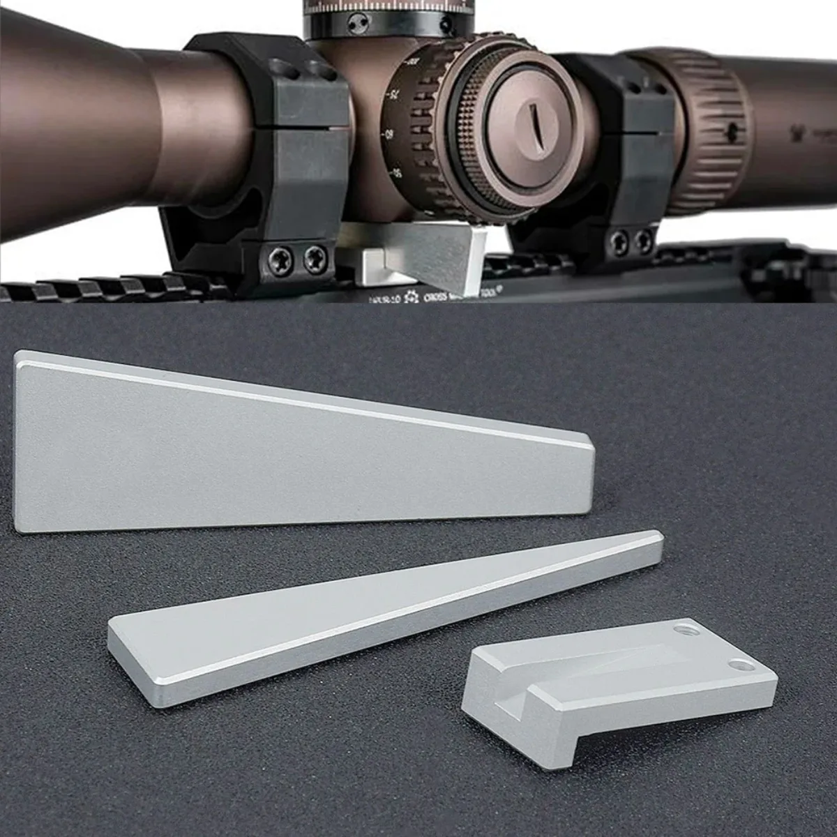 Nivelador Picatinny rifle aluminium – Rail táctico extensible - imagen 3