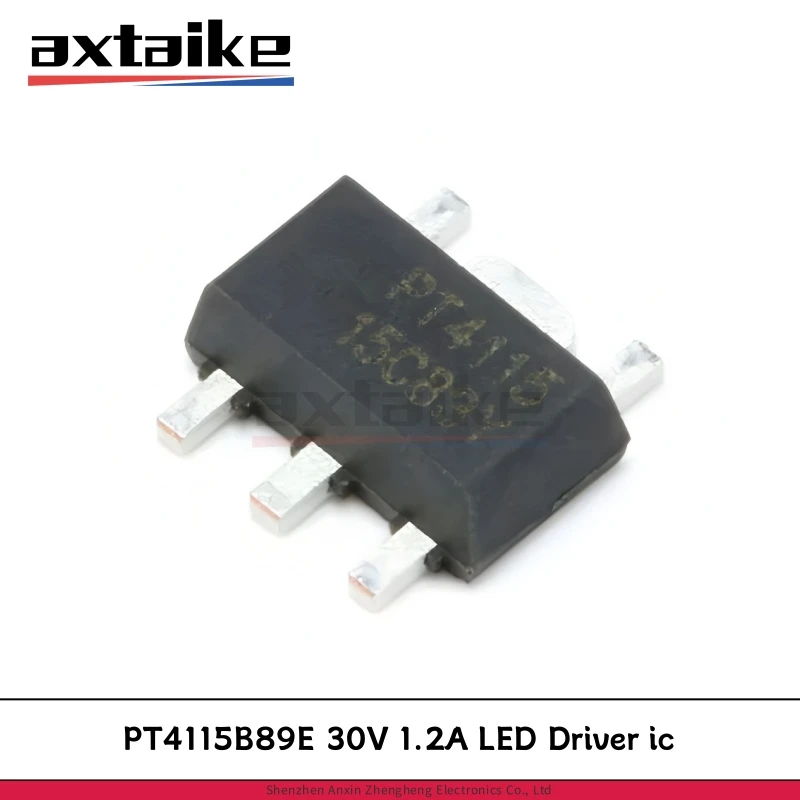 

10PCS PT4115 SOT-89-5 PT4115B89E SMD 30V 1.2A Step-down High Brightness LED Driver with 5000:1 Dimming IC