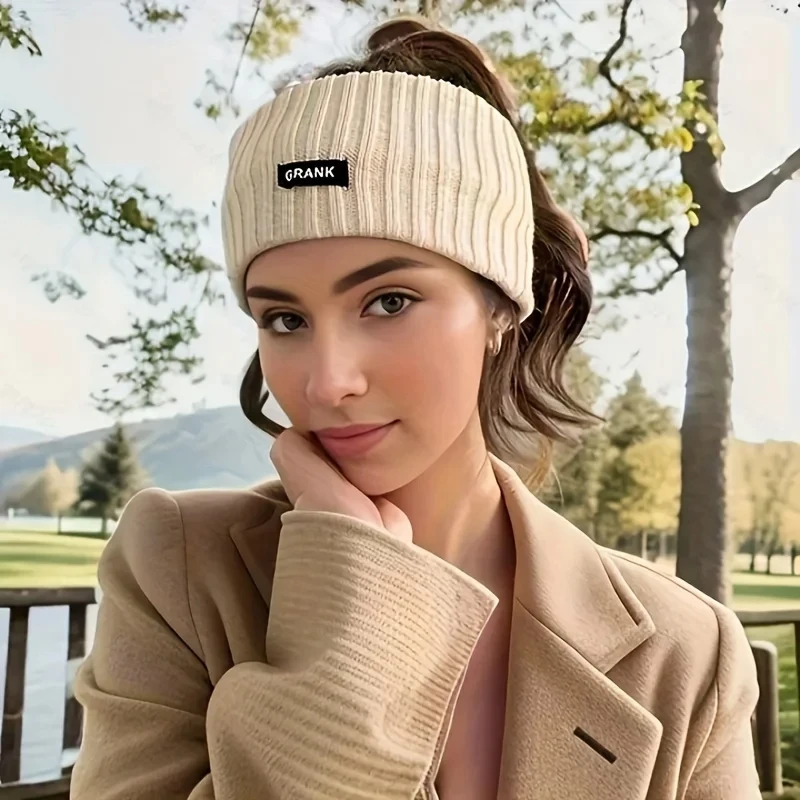Stylish Knitted Headband for Women Winter Warm Elastic Hair Band Head Scarf Sports and Casual Wear image 2
