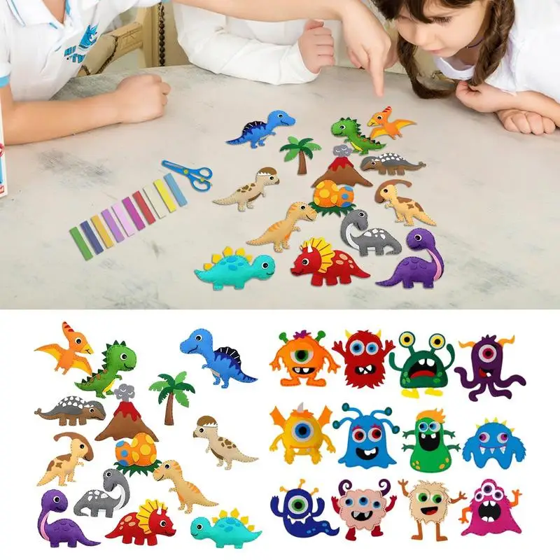 

Kids Sewing Crafts Learning And Education Toys Sew Your Own Felt Animals For Arts Learn To Sew Kids Sewing Kit Crafting Set