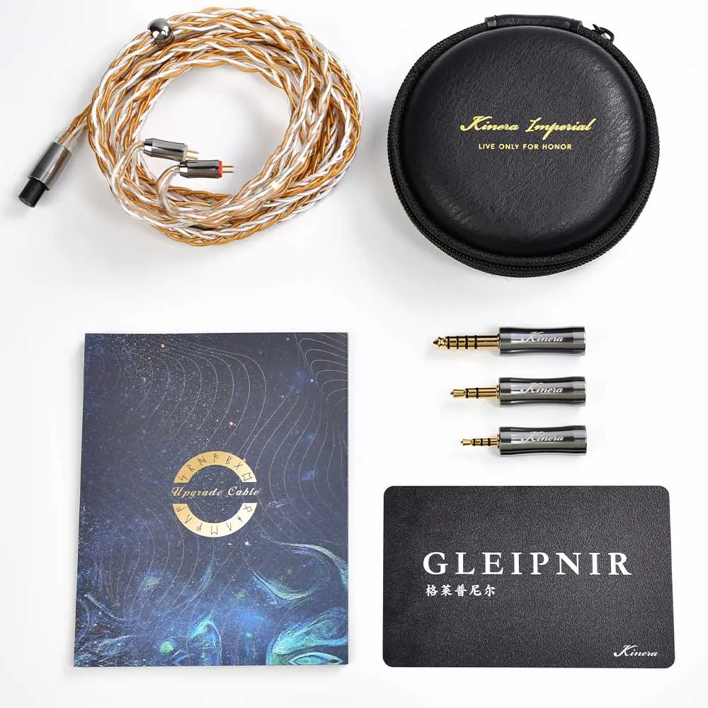 Kinera Gleipnir Pro Cavo di aggiornamento per auricolari 2.5/3.5/4.4 Spina bilanciata 6N OCC Placcato oro 0.78 2pin/MMCX Accessori sostituibili