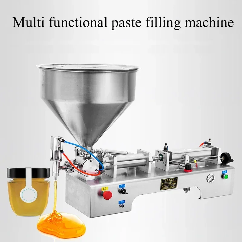 

Filling Machine Single Head Semi Automatic Ice Cream Water Liquid Honey Juice Sauce Soft Drink Tomato Paste Piston Bottle