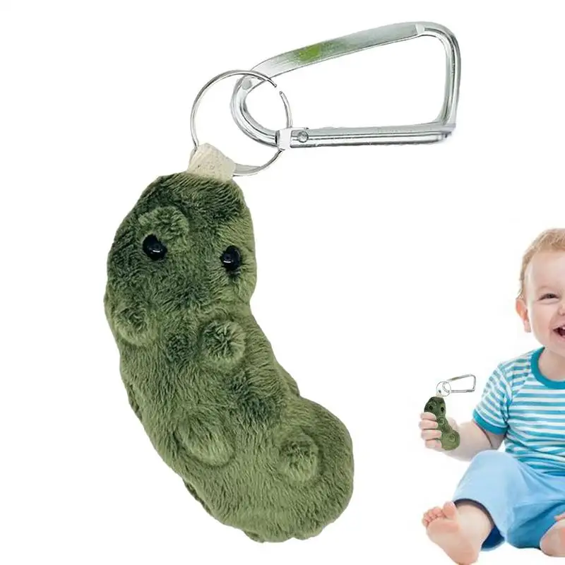 Pocket Pickle Plush 3.5 Inches Pickle Sensory Toy Encouraging Pickle Sensory Toy Adorable Stuffed Pickle Ornament With Positive