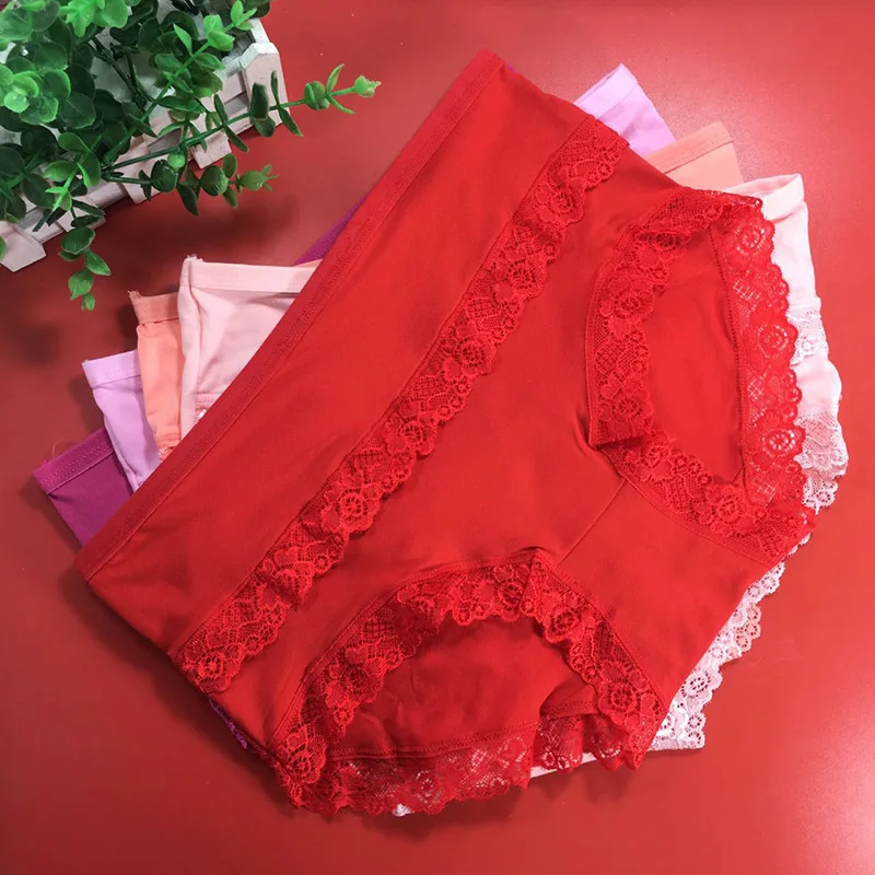 

10psc/lot 80-100KG Large Size Milk Silk Women Triangle Pants Pure Color Hip Lift Big Version Underwear Lace Breathable Briefs