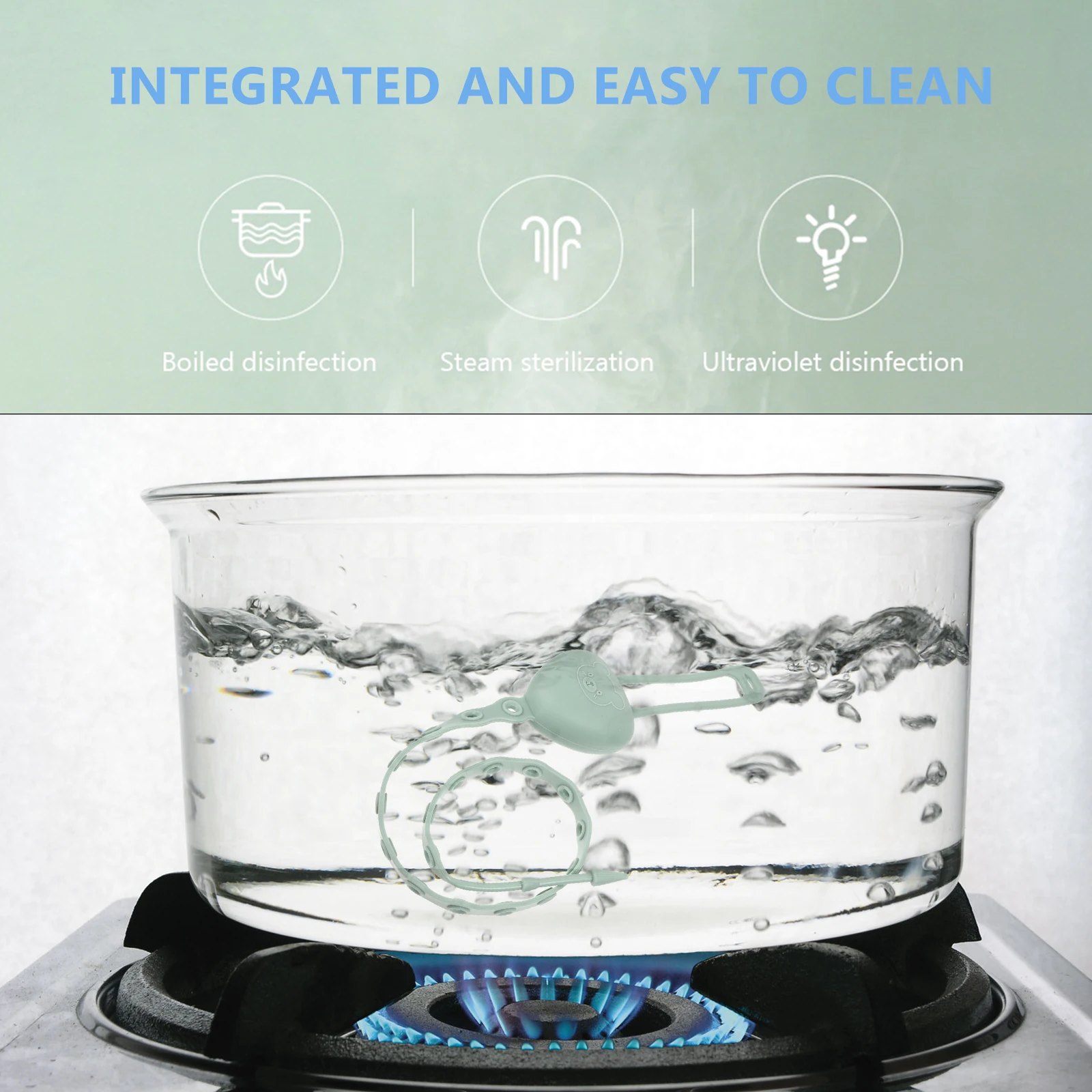 

4Pcs Pacifier Anti-Dropping Rope Safe Healthy Biting Teething Tie to Stroller Hands No More Lost Pacifiers Stretchable Lanyards