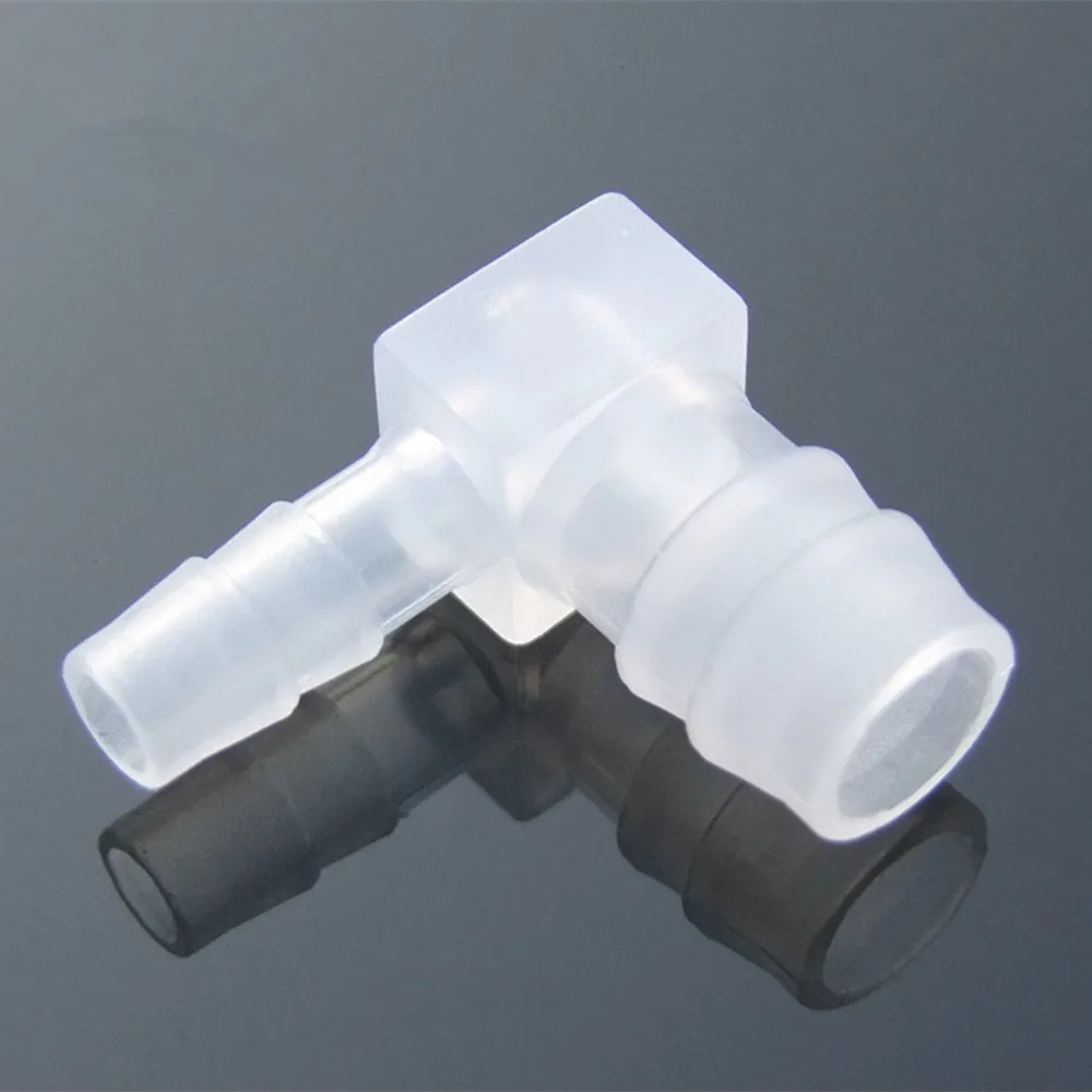 2Pcs/lot 20 Sizes Plastic L Type Reducer Elbow Union Water Air Pipe Joint Hose Silicone Tube Connector Linker Aquarium Parts