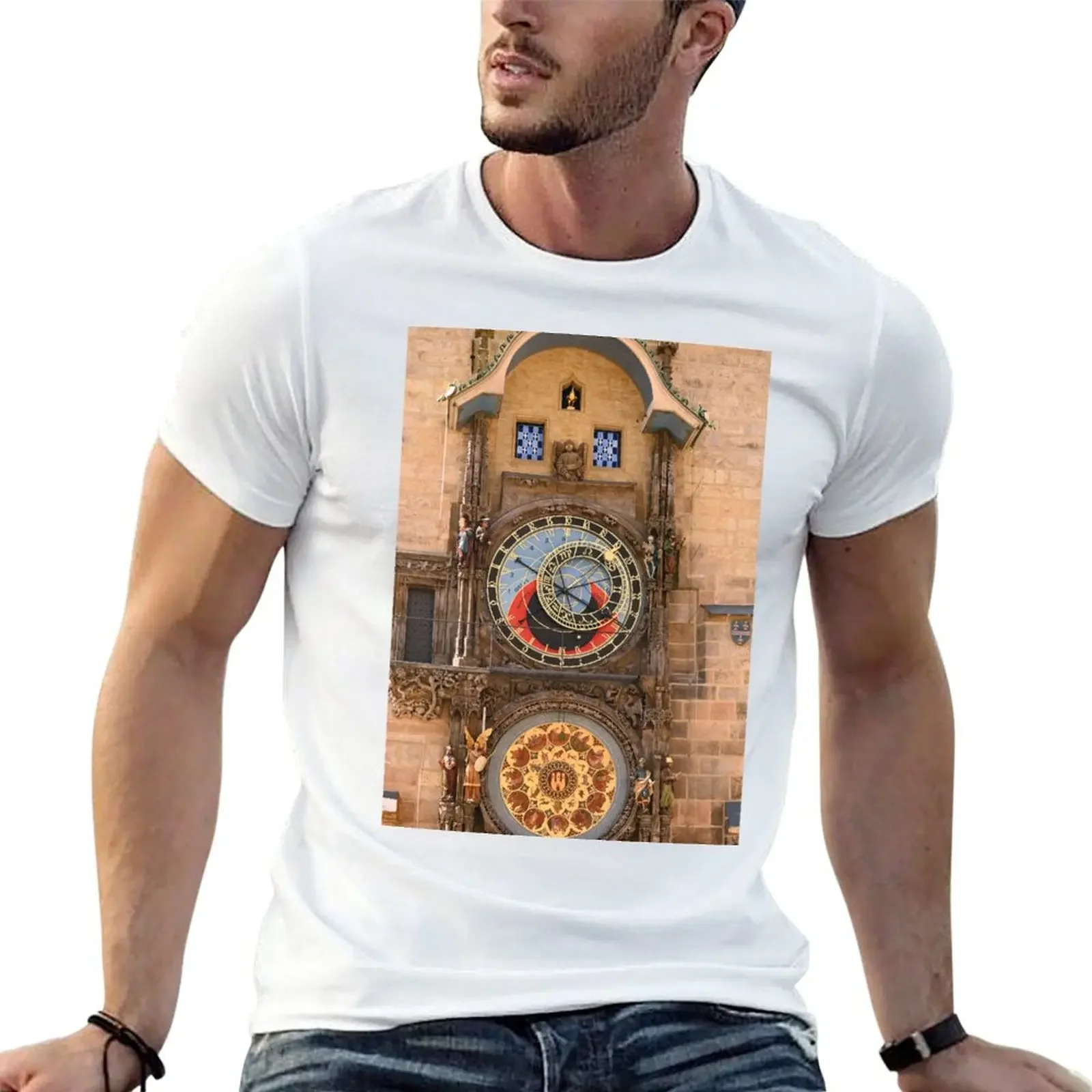 

Astronomical clock Old Town Square Prague Czech republic T-Shirt vintage anime shirt sublime men t shirts