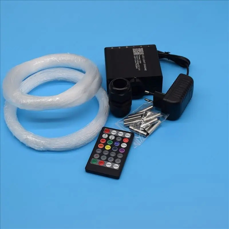 Twinkle LED Light Engine APP 16W RGBW LED Fiber Optic Light + 6W Shooting Stars Engine Light Kit For Car Home Star Starry Sky