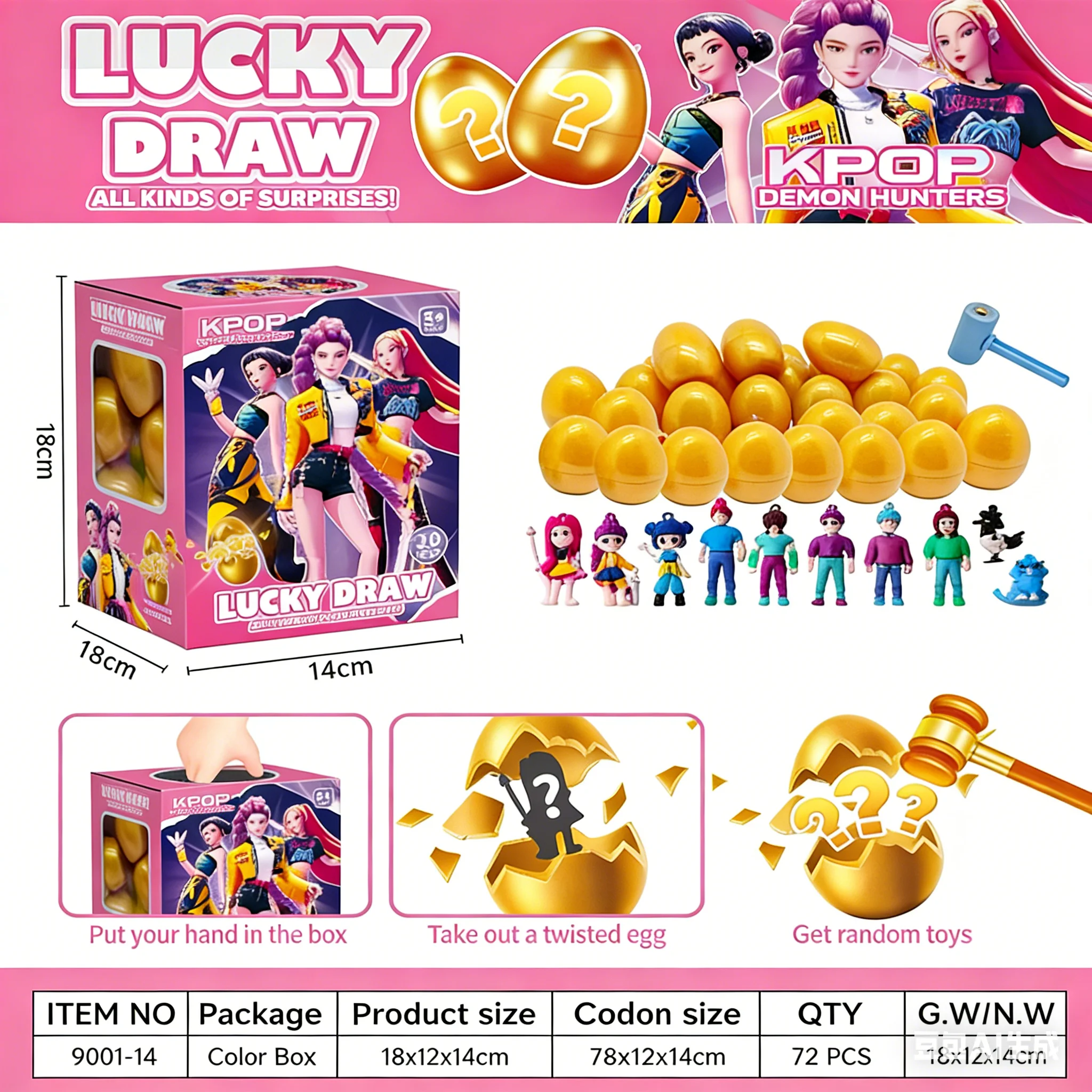 NEW KPOP 20 Golden Eggs Smash Surprise Blind Box Gift Set | Egg-Cracking Toy with Random Prizes for Children's Day