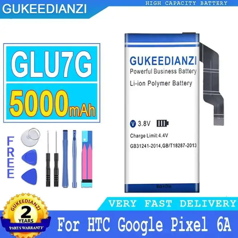 

For Htc Google Pixel 6A 6 A Good Low-Temperature Performance 5000mAh GLU7G Mobile Phone Battery