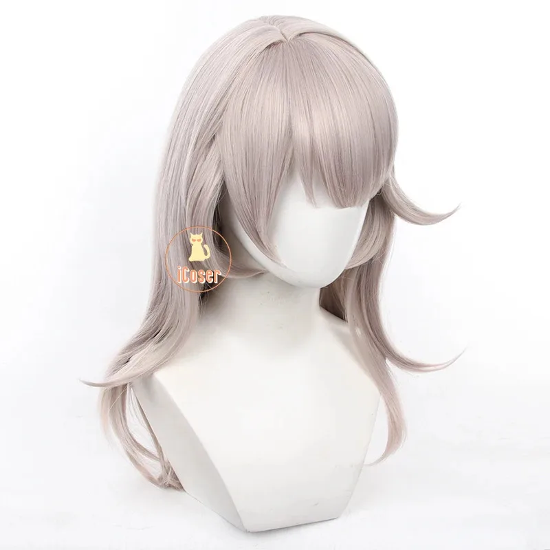 

2025 ♥ Новый Линетт Косплей Genshin Impact Детский парик Серые длинные волосы Головные уборы Lyney Fontaine Хэллоуин Вечеринка для женщин ☆ ★