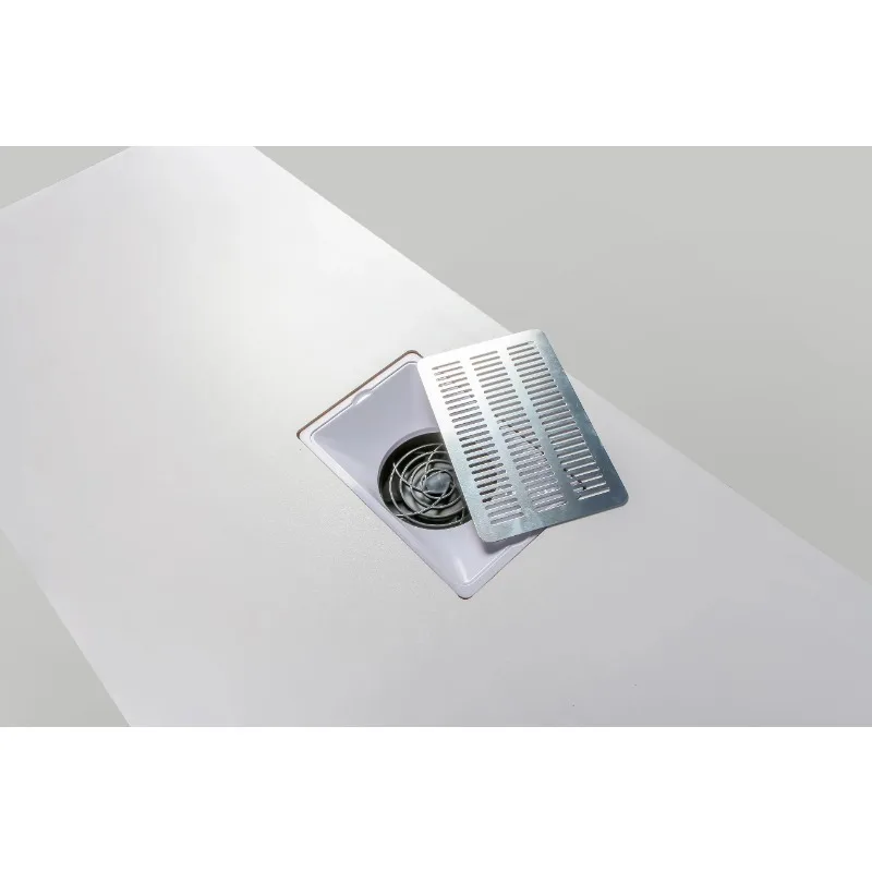 متعددة الوظائف طاولة صالون الأظافر المحمولة طاولة مانيكير مسمار مكتب محطة العمل الجدول صالون تجميل الأثاث الحديد الأبيض الحديثة #4