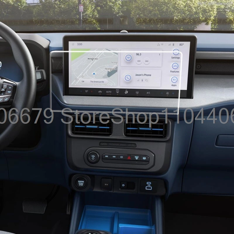 

Tempered glass screen protector For Ford Maverick 2023 -2025 13.2 inch Car infotainment radio GPS Navigation anti-scratch film