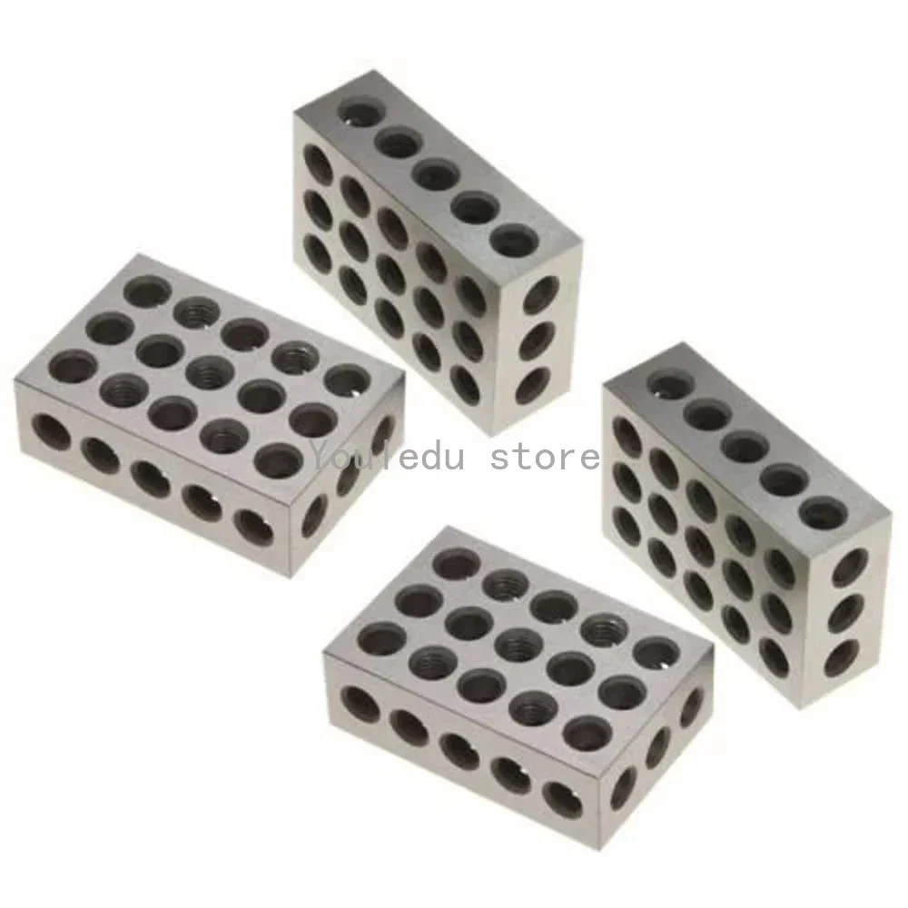 Imagem -05 - Ferramenta de Trituração de Aço Endurecido Ferramenta de Trituração Maquinista Combinado 123 Blocos 1-2-3 Blocos 123 23 Furos 255075 mm