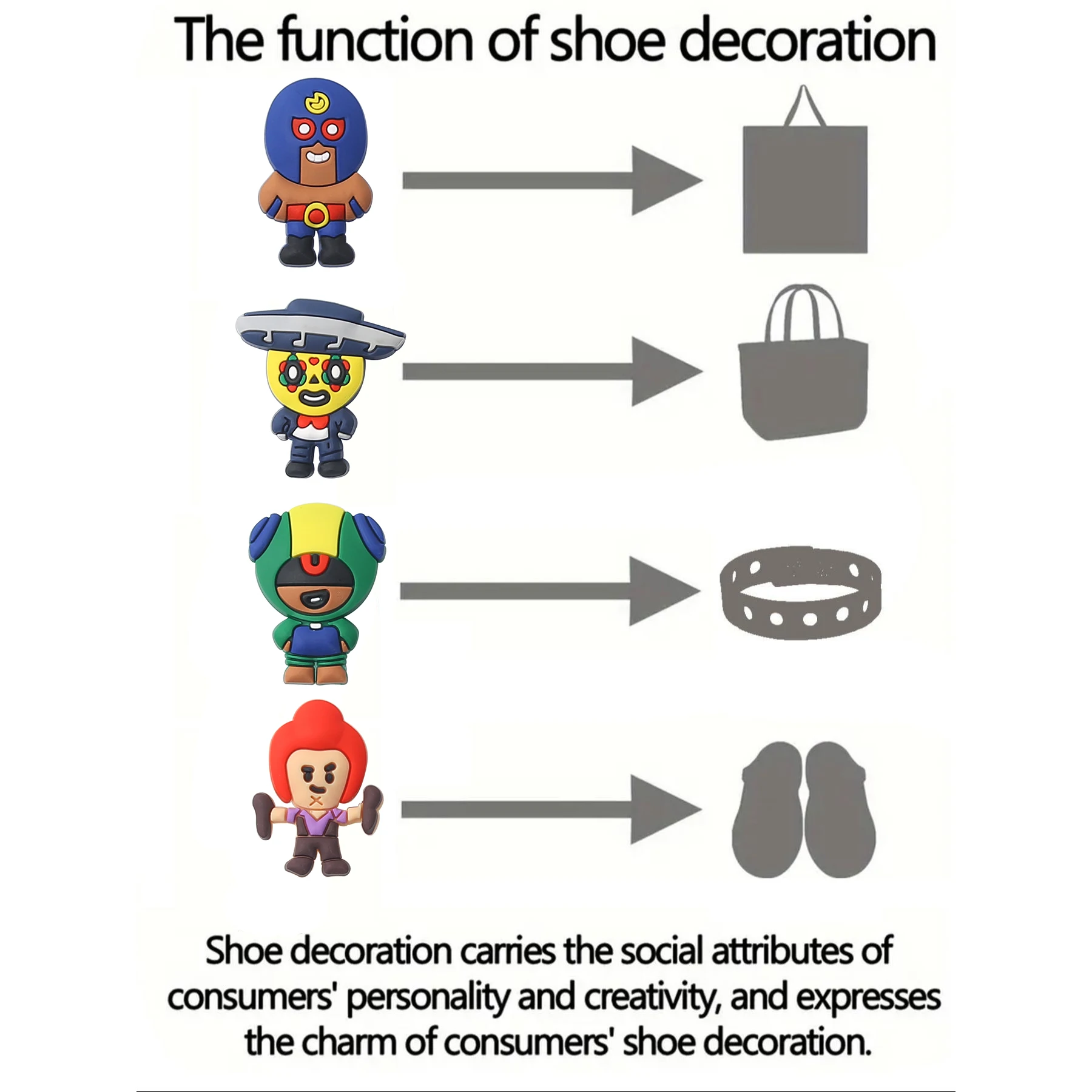 New Product 1-8Pcs Shoe Charms Game Cartoon Shoe Decoration Accessories for Clogs Fit Wristband Kids School Party Gift