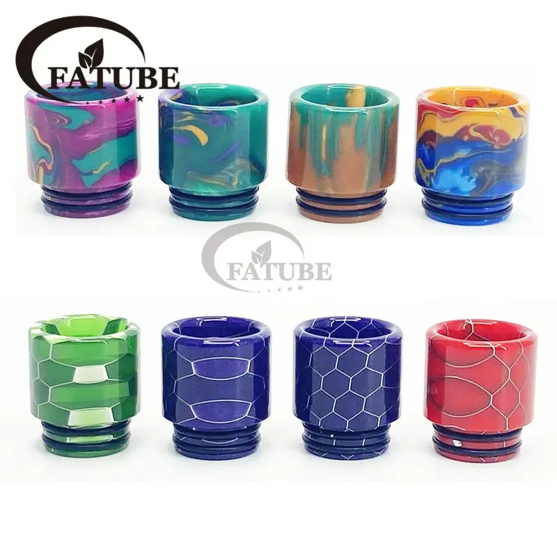 FATUBE Resin 1PCS/10PCS 810 Drip Tip For Tfv8 Tfv12 Tank R Resistance Random Colormachine Accessories