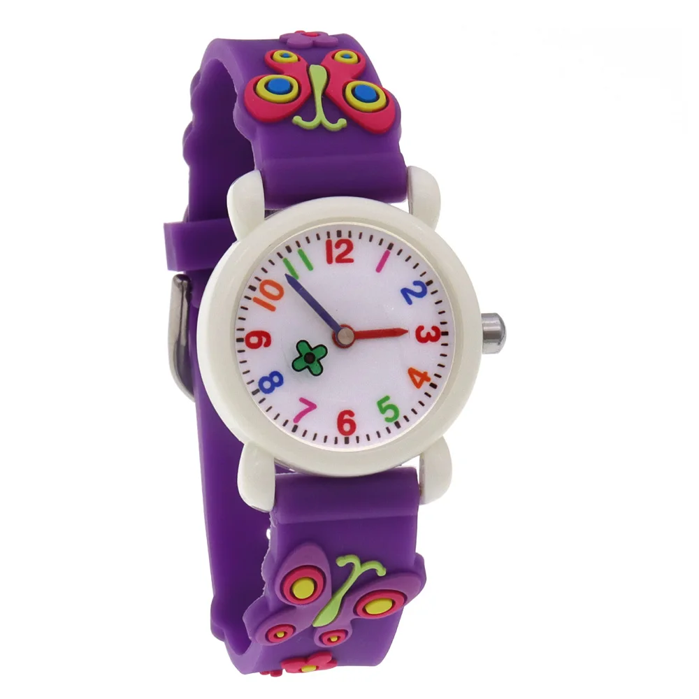 Reloj de pulsera para niños y niñas, relojes impermeables de 28mm, caja de plástico, regalos de fiesta, alta calidad