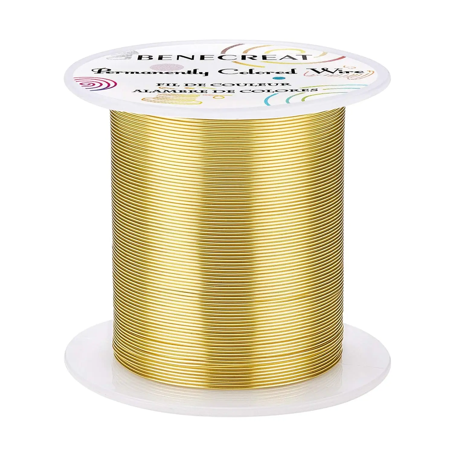 22 Gauge 164FT Tarnish Resistant Gold Wire Jewelry Beading Wire for Beading Wrapping and Other Jewelry Craft Making