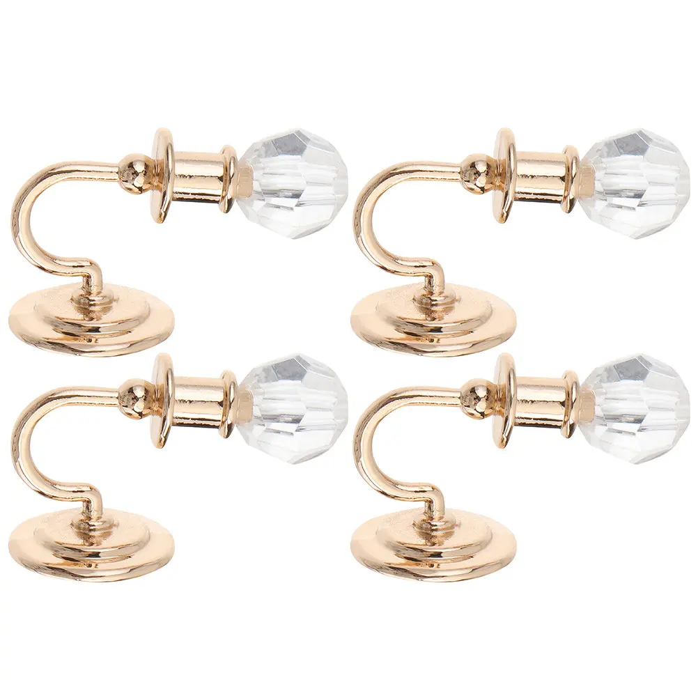 

2Pairs Miniature Wall Lamp Adornment Stylish Small Wall Light for Mini House Scene Design Delicate Micro Landscaping Lamp Decor