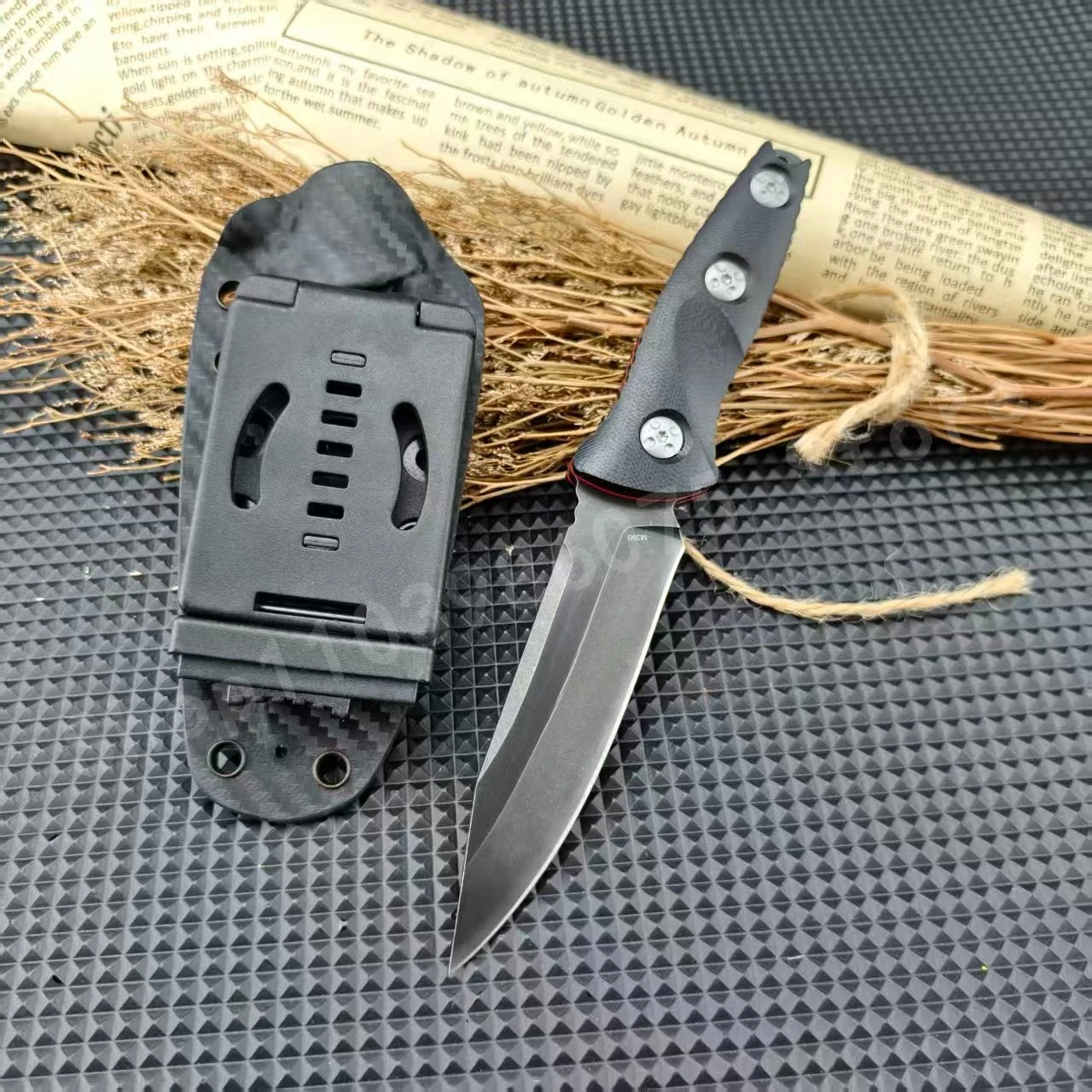 

Новинка: Нож для выживания 113 Hardcore Outdoor с клинком из стали 7Cr13Mov и рукоятью G10 – незаменимый инструмент для скалолазания и походов.