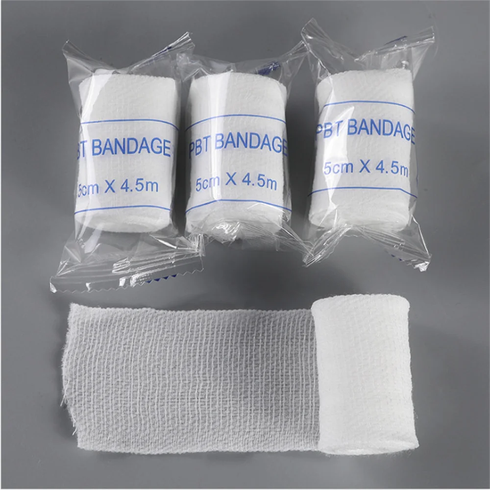 

1 Roll Portable Elastic Bandage White Breathable Sports Finger Strap Wrist Ankle First Aid Supplies for Home Care Wound Fixation