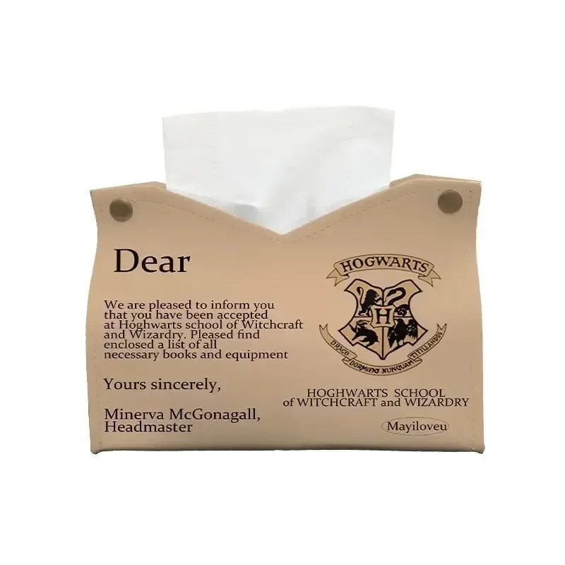 Harry Potter creative household tissue box film television peripheral personalized leather packaging napkin cartoon paper box