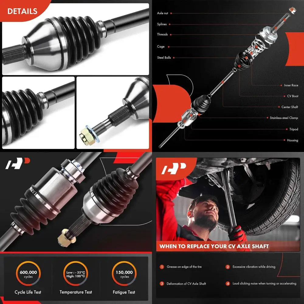 

A-Premium CV Axle Shaft Assembly Compatible with Ford Fusion 2013-2018 & Lincoln MKZ 2014-2016, 1.5L 1.6L 2.0L, Front Right Pass