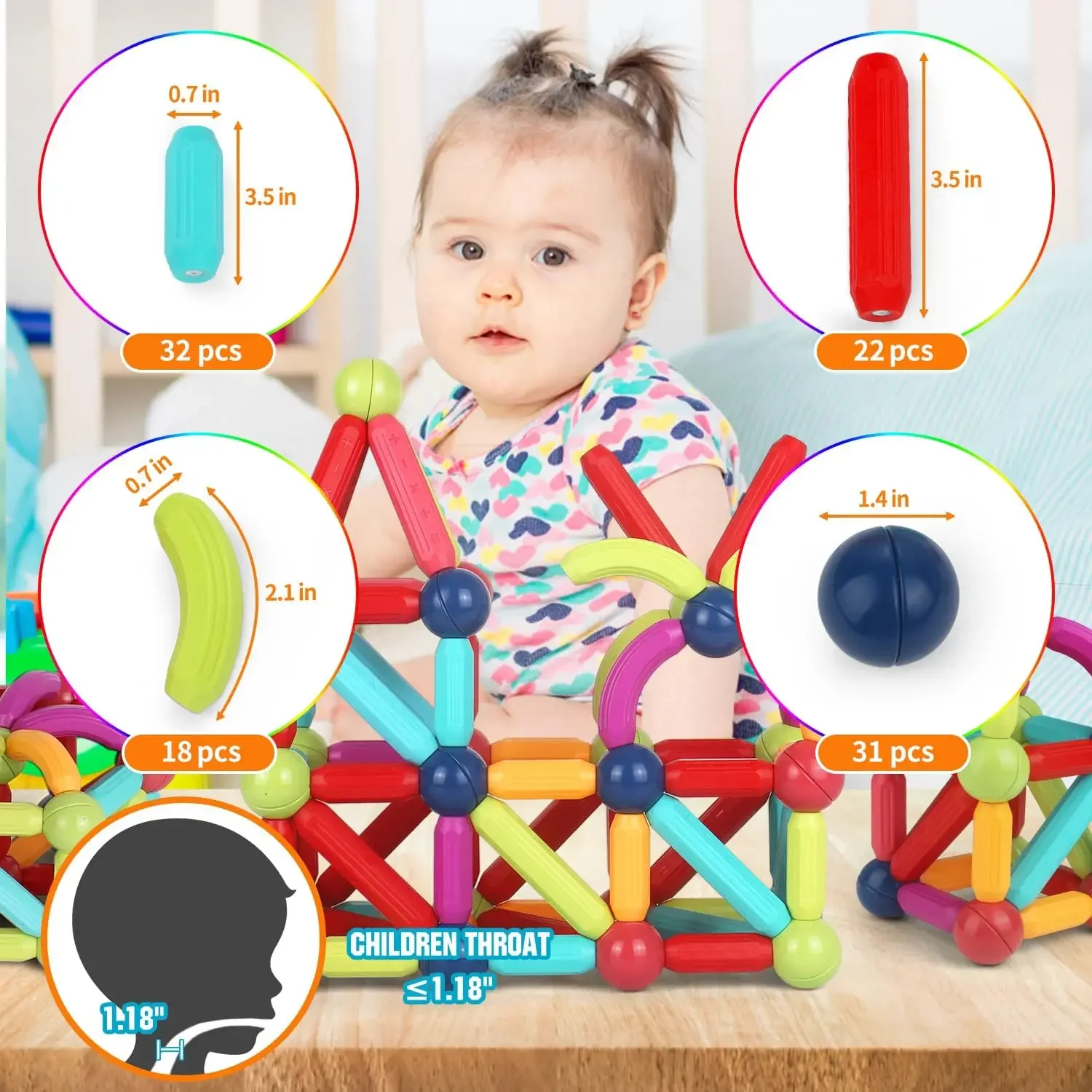 Vielzahl von Magnets täben montiert Magnet blöcke Kinder pädagogische früh kindliche Spielzeuge Eltern-Kind-Interaktion spielzeug