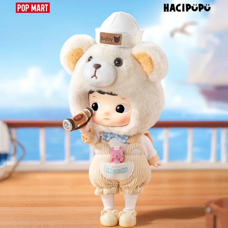 

POPMART HACIPUPU Капитан Маленький Медвежонок Серия Слепая Коробка Угадай Сумка Тайная Коробка Игрушки Кукла Милая Аниме Фигурка Настольные Украшения Подарок