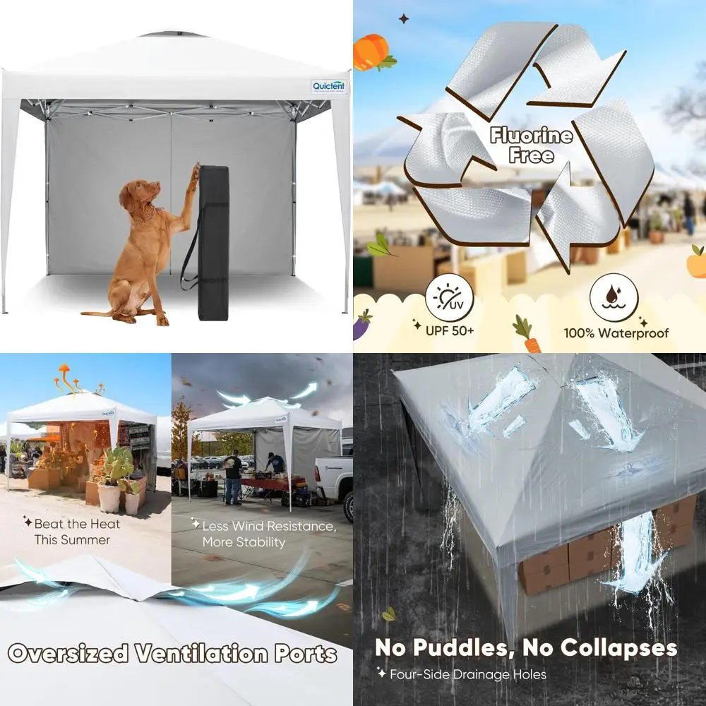 

Portable Instant Setup Canopy Tent, 10x10 Feet, Waterproof UV Protection, Ideal for Outdoor Events, Compact and Lightweight for