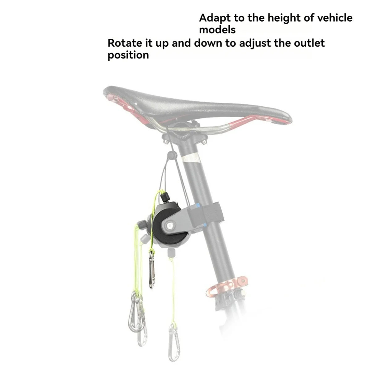 A72Z Bicycle Traction Rope Mountain Bike Pull Rope Bike Trailer Towing Device Bike Riding Gear Accessories