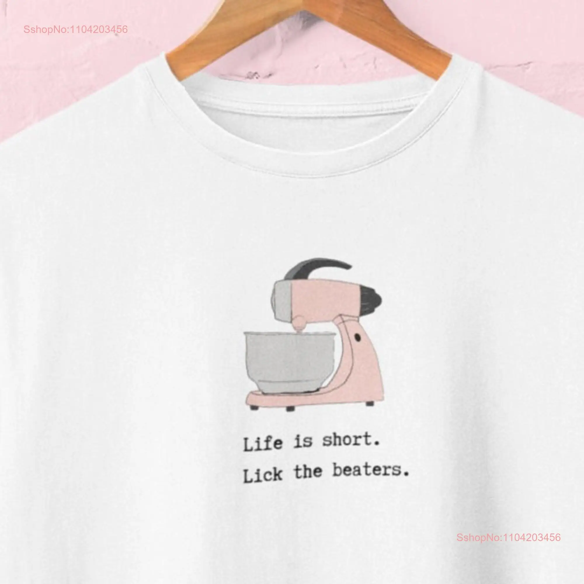 Life is short Lick the Beaters Retro Vintage T shirt long or short sleeves