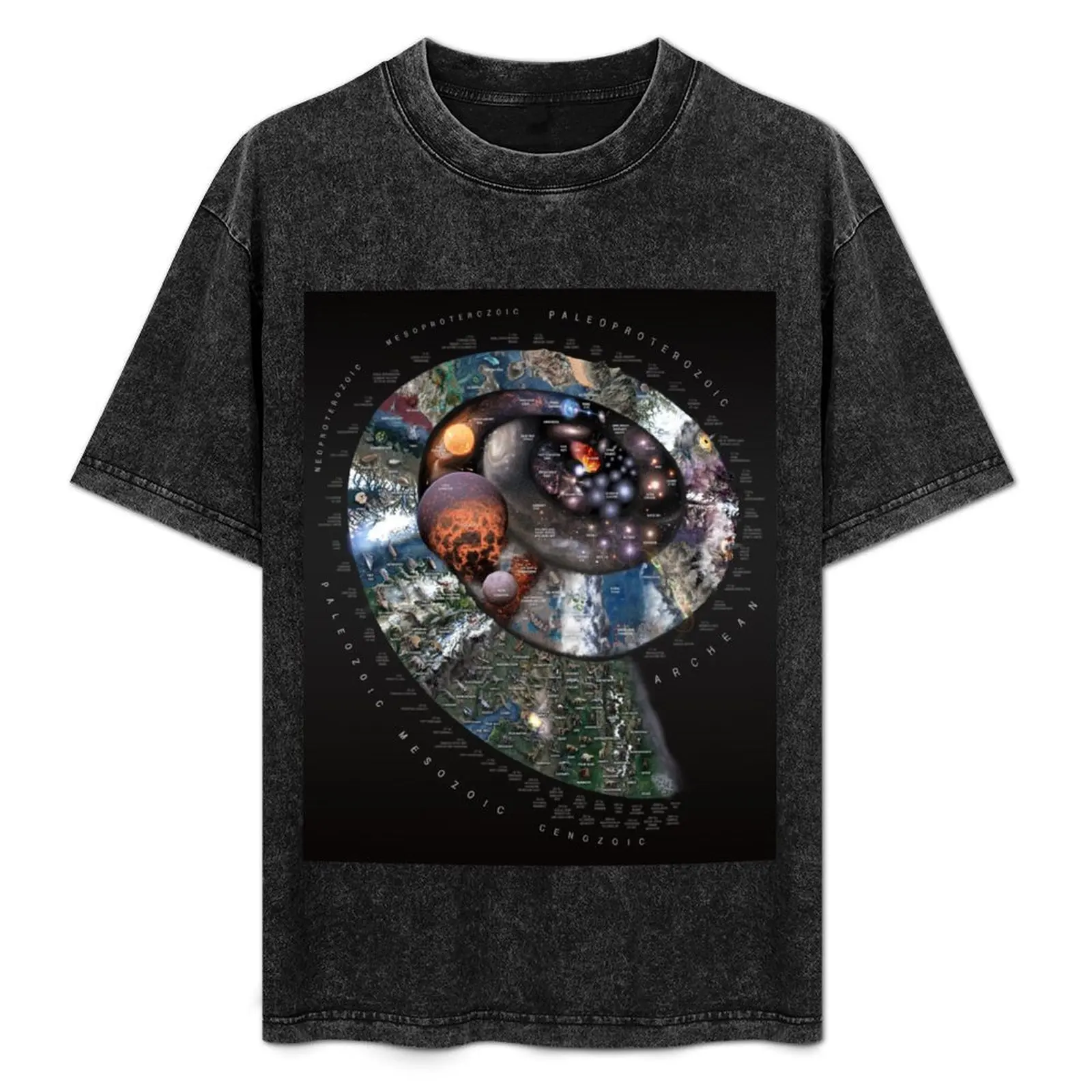 Nature Timespiral dark background! T-Shirt Big and Tall Solid Color T-Shirt