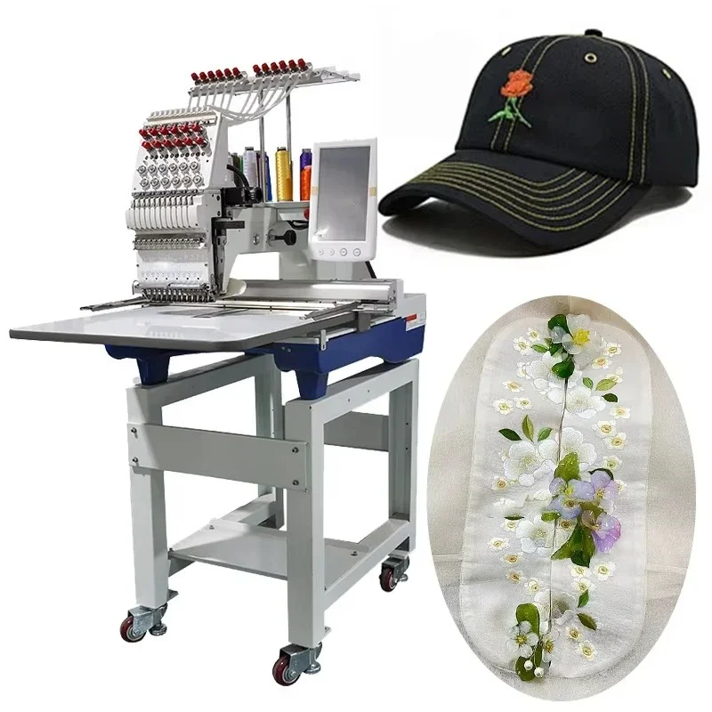 Good Quality 1 Head 12 Needle Garment Embroidery Machine Lab Furniture
