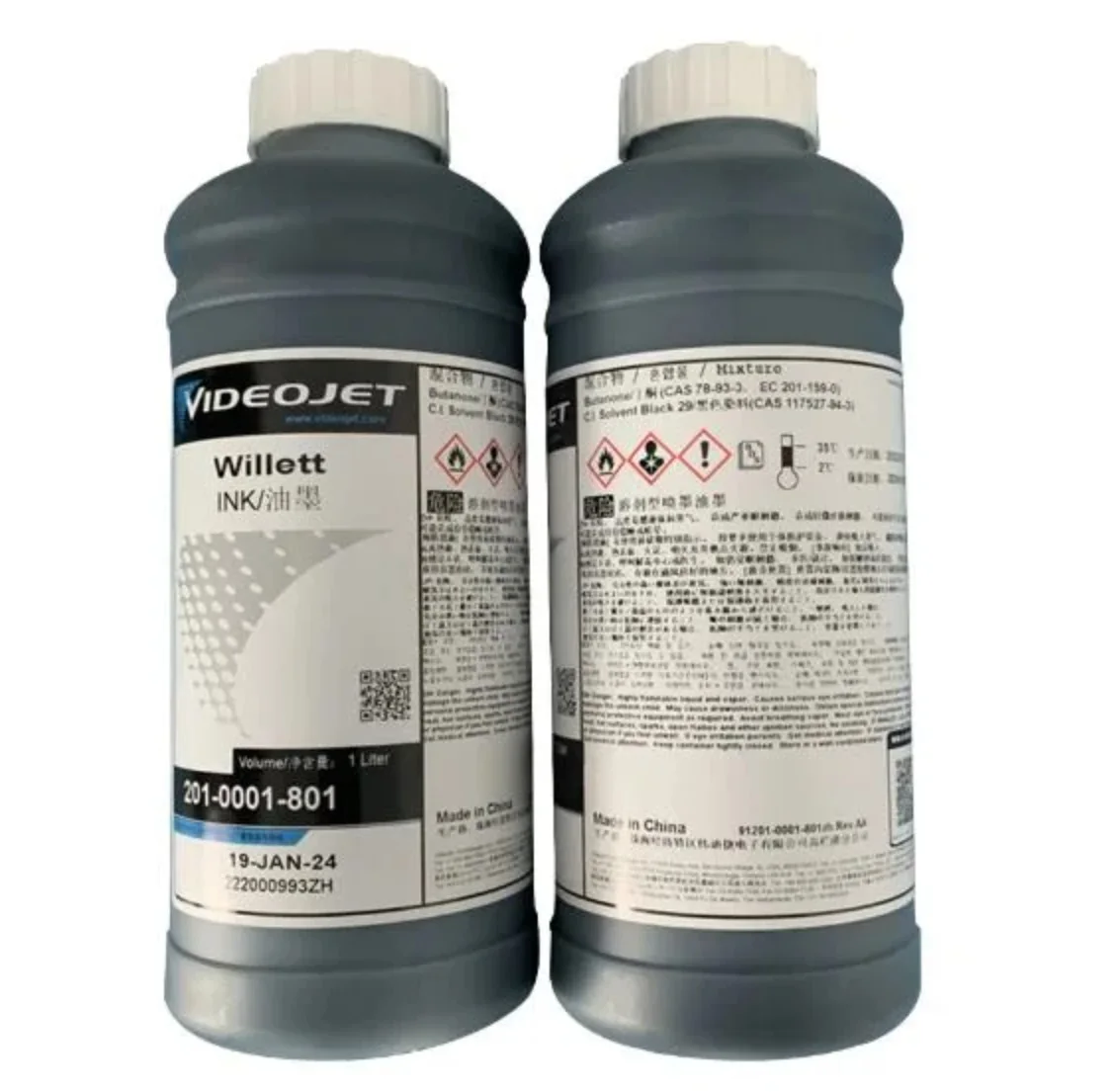 

Videojet original compatible 201-0001-801 1L printer ink black ink for inkjet printer-30pcs