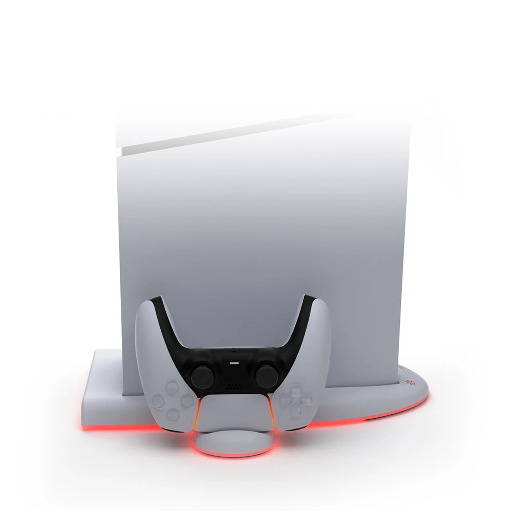 

Upgraded Cooling Stand With Charging for PS5 Slim Console Controller Fast Charging Dock Station With RGB Light Game Accessories