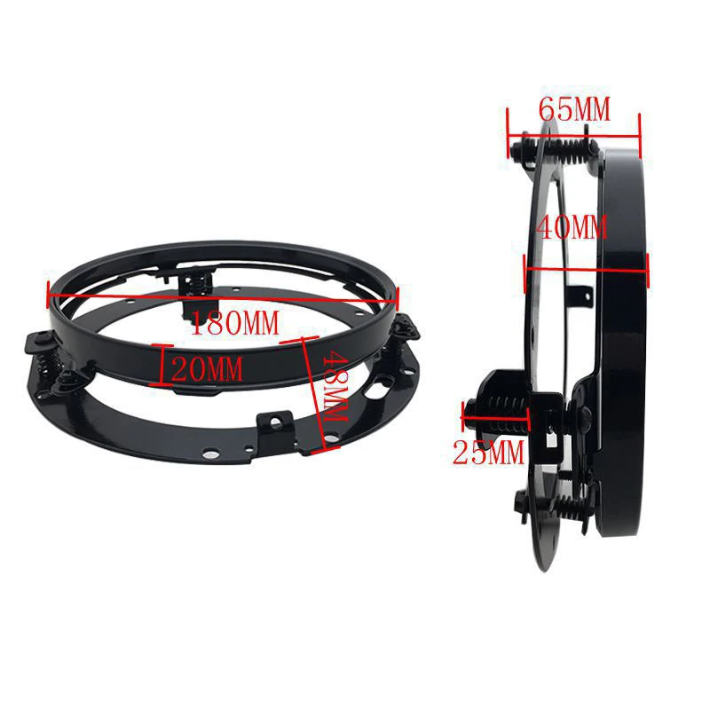 7 Inch Round LED Headlight Mounting Bracket Ring For Jeep Wrangler JK For Harley Motorcycle 7