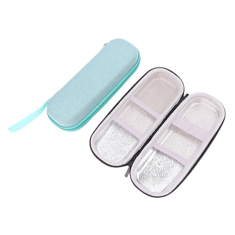 Saco de resfriamento de insulina impermeável, EVA com isolamento térmico, Refrigerador com caneta Gel, Diabéticos, Travel Medicine, 1Pc