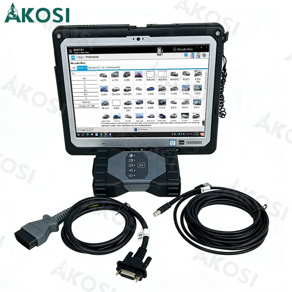 2026 For MB STAR C6 Diagnosis VCI Multiplexer DoIP with Software Xentry das wis epc 12v &24 Car Diagnostic Tool with CF33 tablet